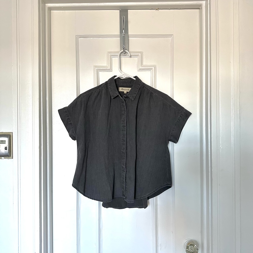 Madewell Denim Hilltop Boxy Shirt